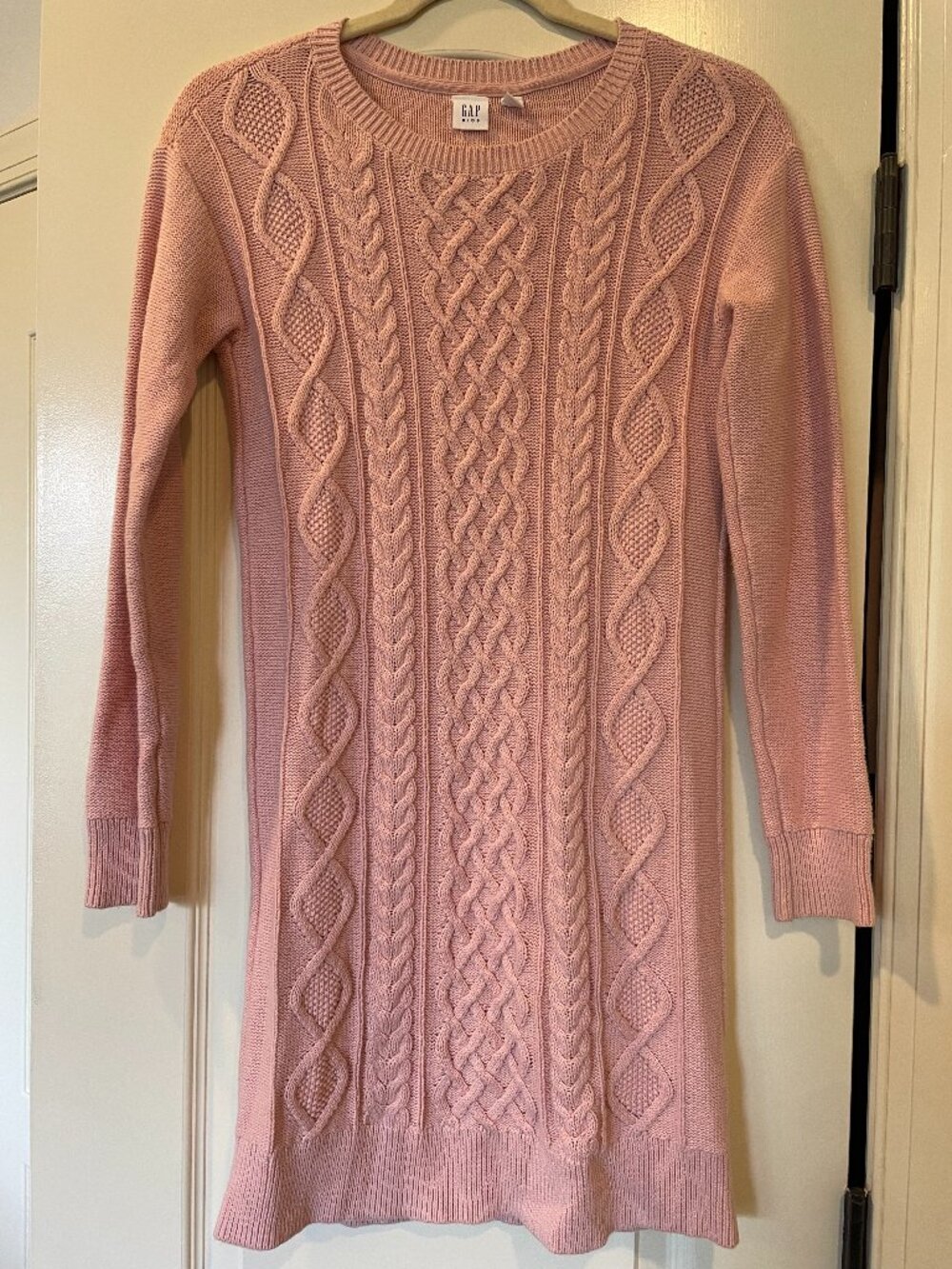 Girl's Pink Sweater Dress